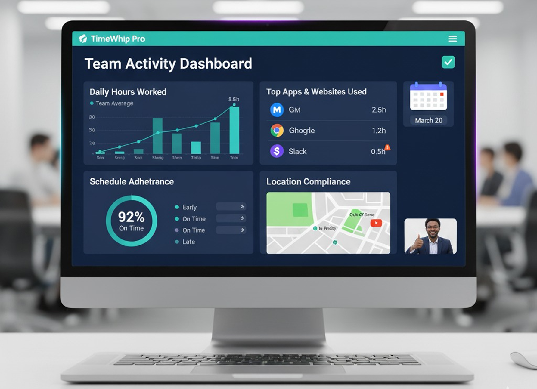 Capture employee activity